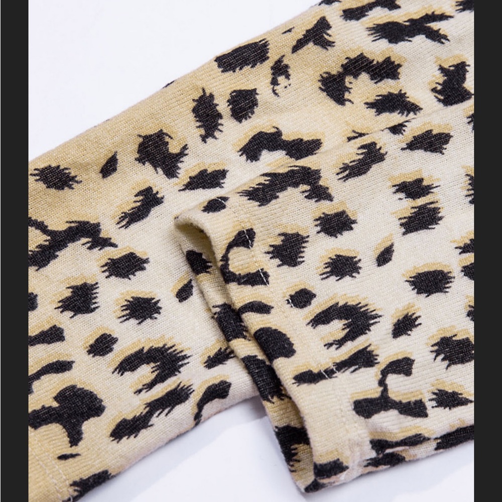 🌟Last 1 ! Leopard Print Open Front Long Cardigan - Picture 8 of 11